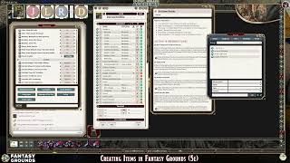 Fantasy Grounds Items &amp; Gear | 5e Rule Set|  FG Unity v4.7.5
