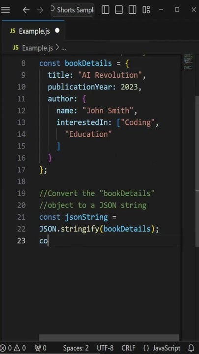 How to Use JSON.stringify() in JavaScript? - YouTube