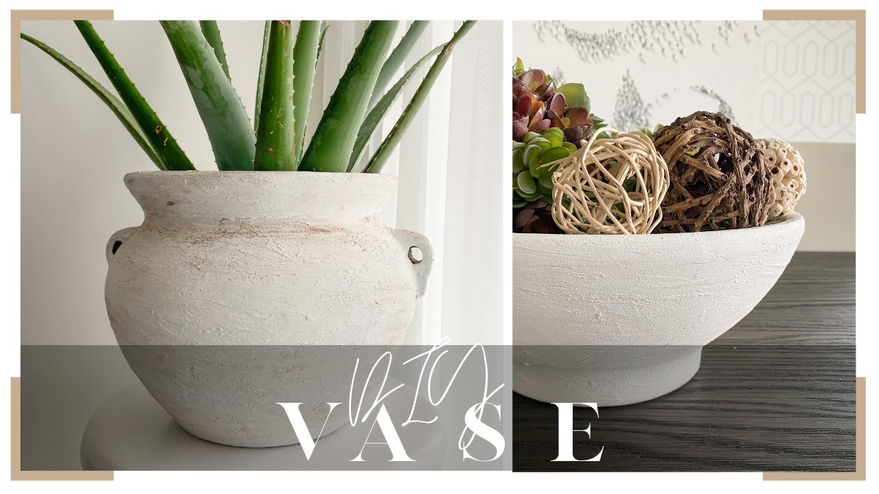 Restoration Hardware Dupe! DIY Vase/Planter Textured & Patina Effect