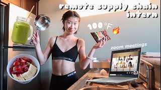 DAY IN THE LIFE OF A REMOTE COLLEGE STUDENT INTERN | SUMMER INTERNSHIP VLOG