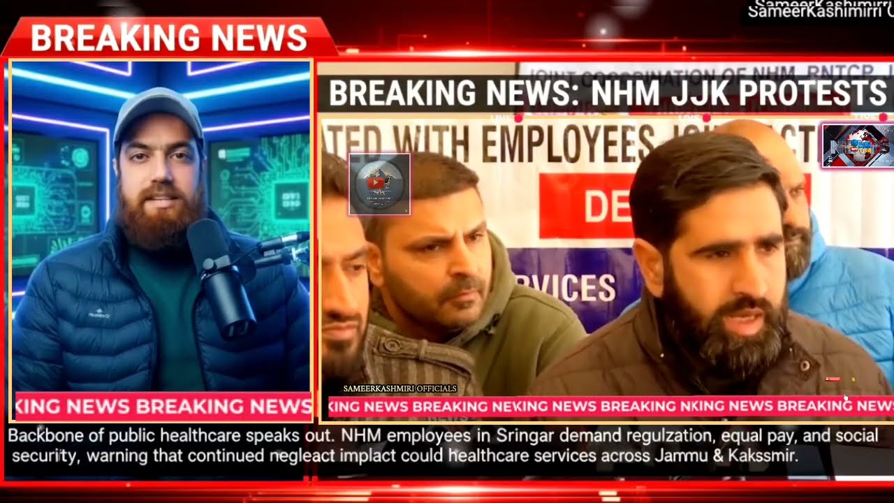 NHM Employees Hold Press Conference in Srinagar, Demand Regularization and Pay Revision