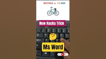 Bicycle MsWord Shortcut Tricks 🚲#shorts #msword #tricks #education #computertips #windows#asmr #pc