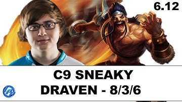 C9 Sneaky - Draven vs Ezreal - NA Ranked