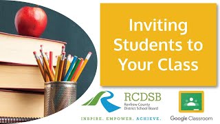 Inviting Students to Your Google Classroom