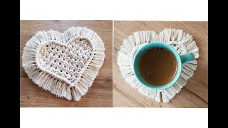 Tutorial/DIY Macrame Heart Pendant /Mακραμέ Καρδιά