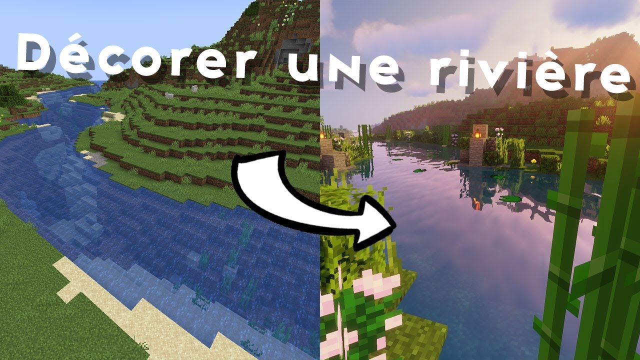 Décorer une rivière - Tuto Minecraft - YouTube