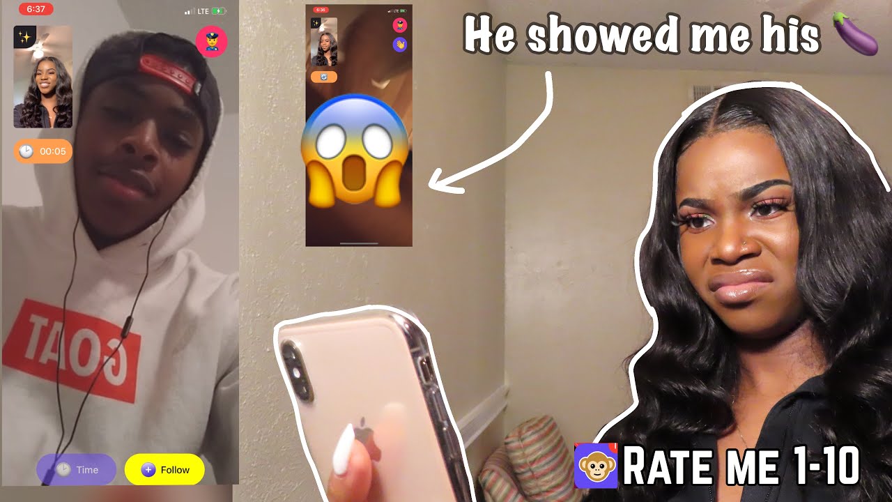 ASKING RANDOM GUYS TO RATE ME 1-10 ON THE MONKEY APP|| (He showed me ...