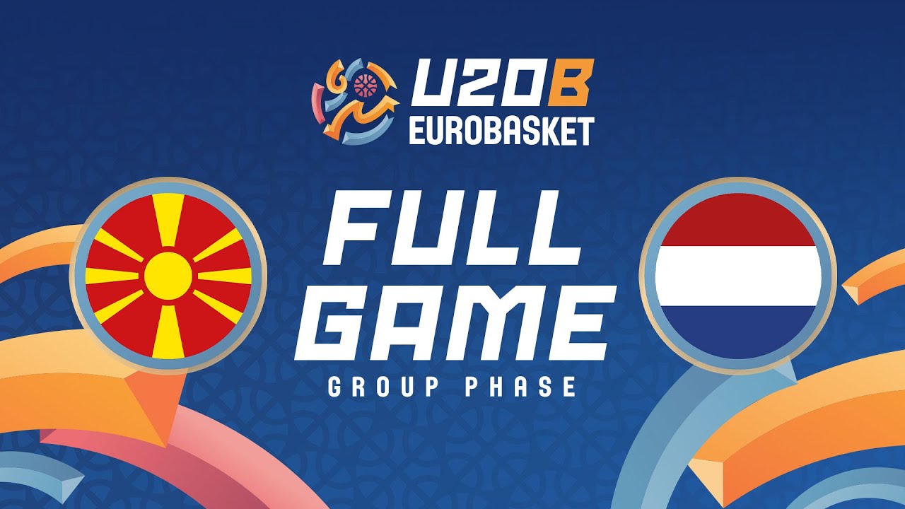 Group Phase | North Macedonia v Netherlands | Full Basketball Game | FIBA U20 EuroBasket 2025 Div. B