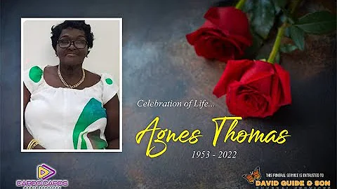 Celebration of Life... Agnes Thomas
