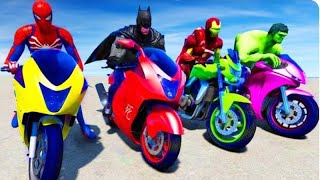 Spider Tricky Bike Stunt Race:Superhero Bike-AndroidGamePlay#4 screenshot 2