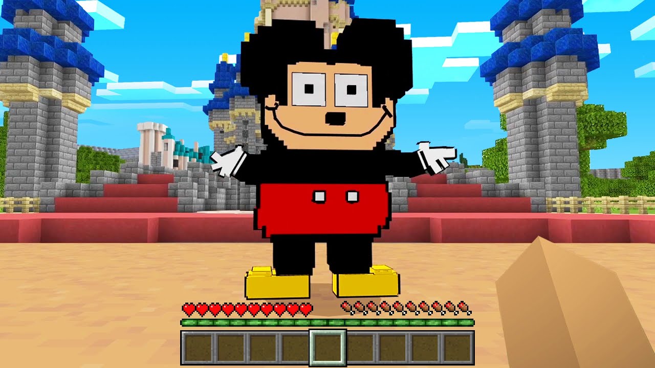 ディズニーランドに行ったらミッキーいたｗ まいくら マインクラフト マイクラ動画まとめ