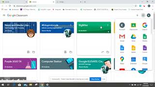 Signing into Google Classroom from home
