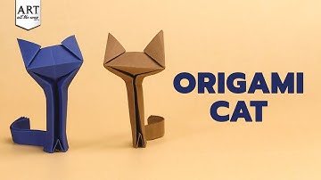Easy Origami Cat Tutorial 🐱| Simple Paper Cat Folding for Beginners