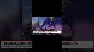 Illegal sideshows result in multiple vehicles impounded
