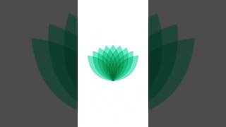 Lotus Flower Logo in Adobe illustrator tutorial #illustrator #shorts #lotusflower