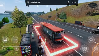 bus simulator lintas jawa 2023 - Android gameplaybus stoping game quality high graphics2023 bus game screenshot 4