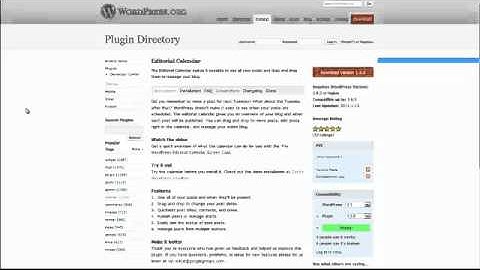 WordPress Editorial Calendar Plugin