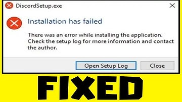 How to FIX DiscordSetup.exe Installation Has Failed Error Windows 11/10/8/7