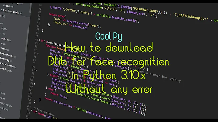 How to download Dlib without any errors for python 3.10.x | Cool Py