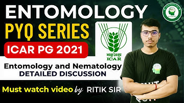 Entomology & Nematology ICAR AIEEA PG 2021 Paper Discussion| Rittik Sarkar | AIR-2