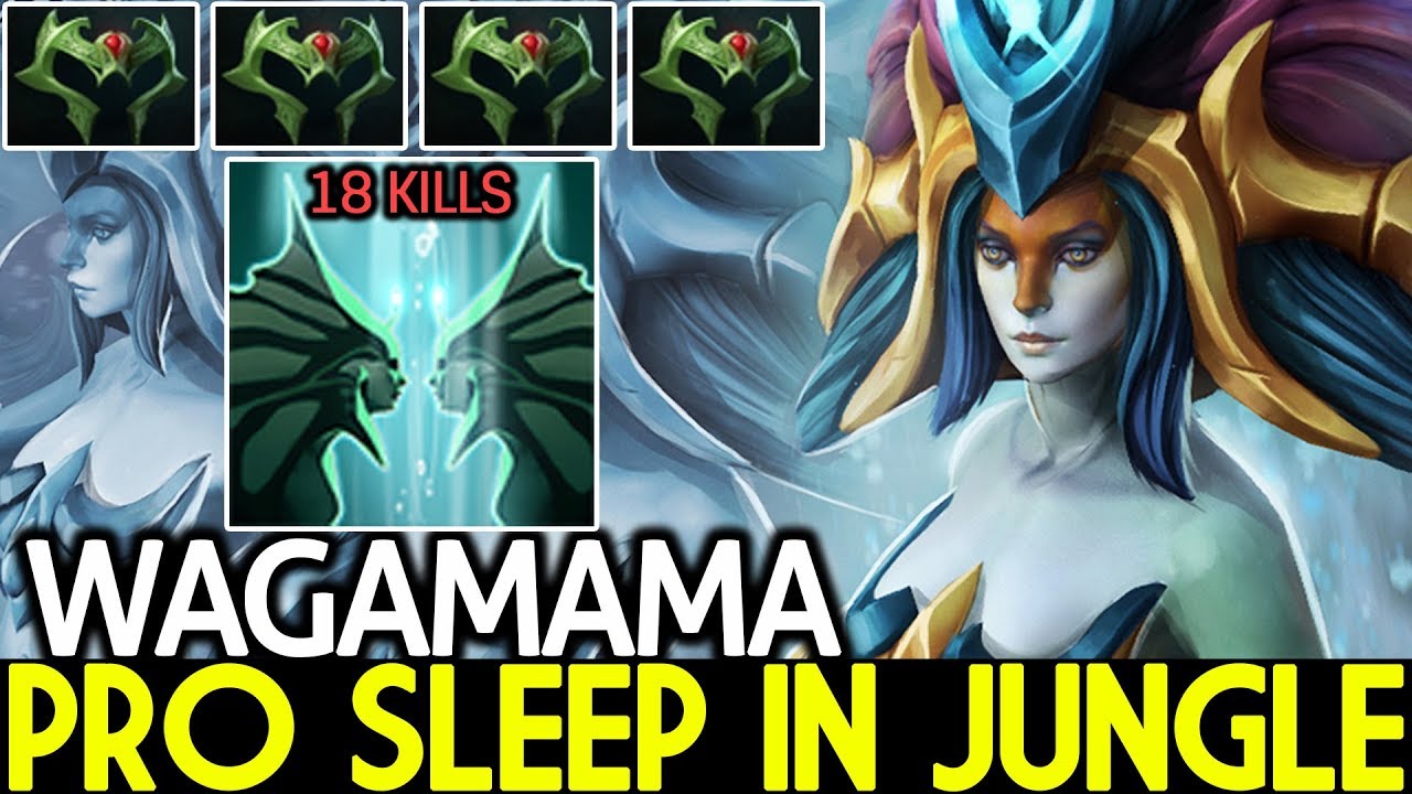 Wagamama [Naga Siren] Insane Pro Sleep in Jungle Full Tanky Build 7.22 Dota 2 - YouTube