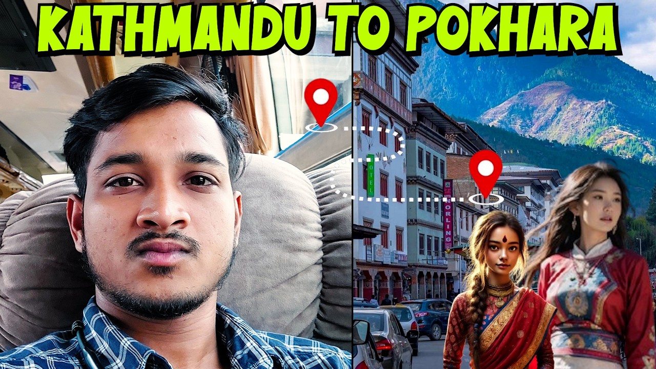 Bus Journey From Kathmandu to pokhara😍 | Nepal Vlog | Explore Pokhara | Pokhara-Kathmandu Nightlife