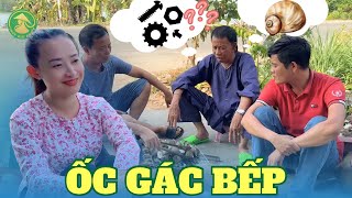 DH Bảo Chung lần đầu ăn ỐC GÁC BẾP | Khương Dừa và Thùy Kim Khiết cười xỉu vì món " Ốc vit " nướng