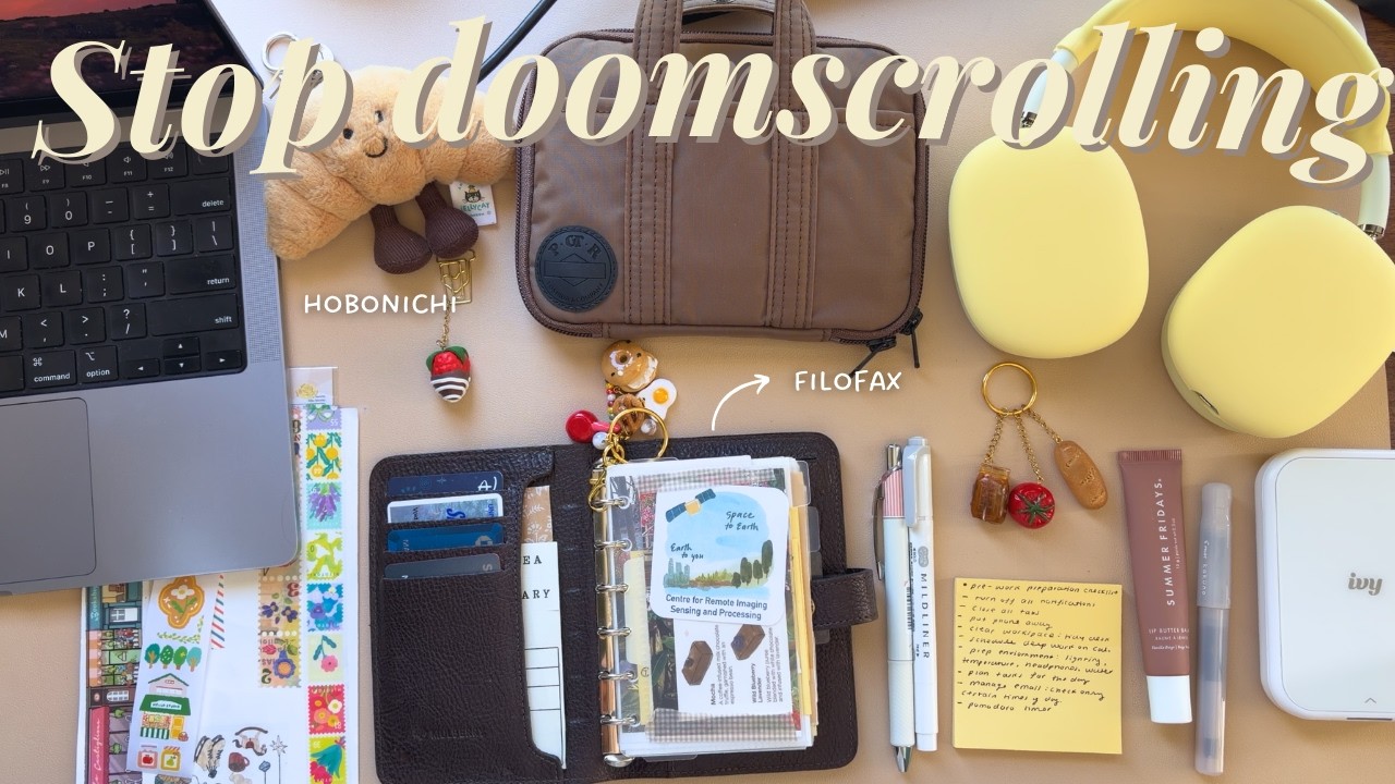 Моя привычка против бесконечного пролистывания ленты новостей в карманном ежедневнике Filofax ✨