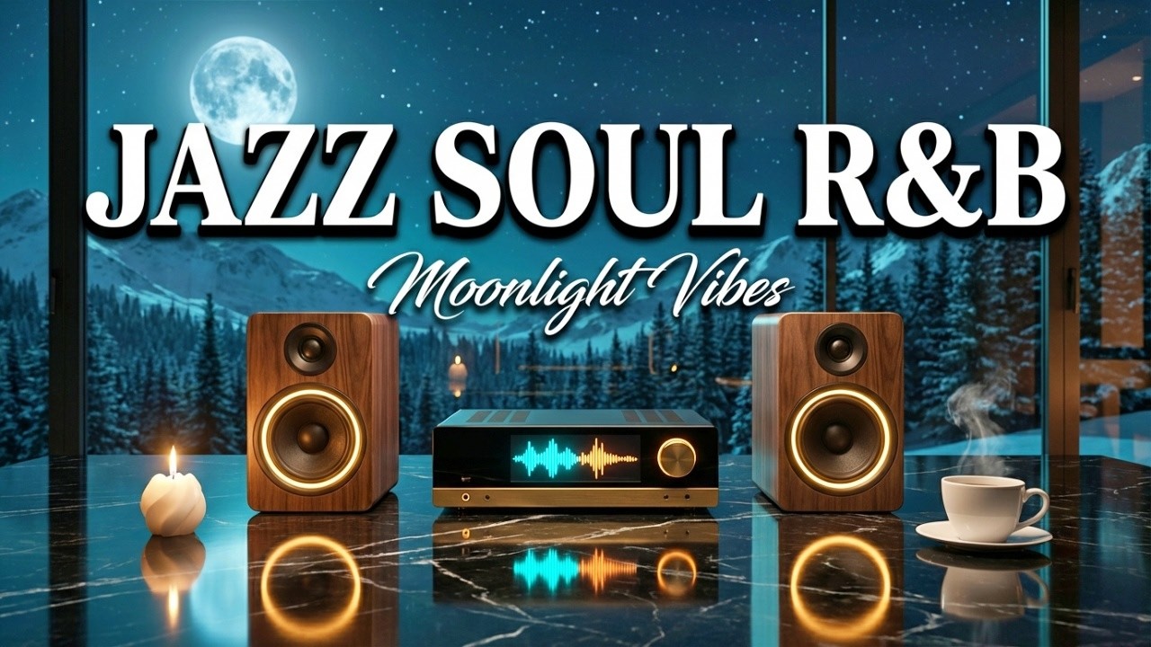 Smooth Jazz & Soulful R&B – Moonlight Winter Night for Deep Focus & Calm Flow