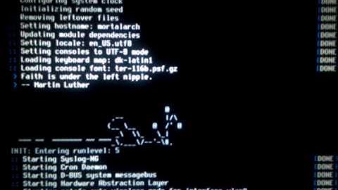 Arch Linux boot and shutdown