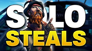 SOLO STEALS against LARGER CREWS / ALLIANCES (Sea of Thieves Gameplay)