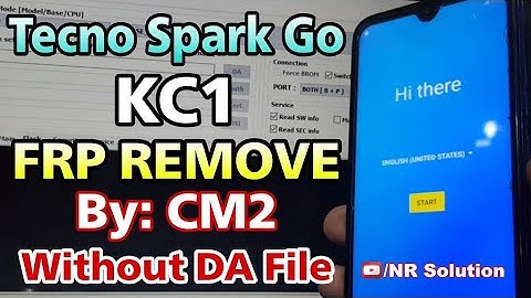 Tecno Spark Go KC1 FRP Remove By CM2 Without DA File