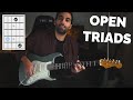 Open triads  how i use them  quick guitar lesson with tab