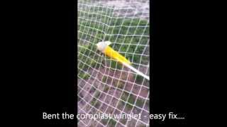 Foamaroo Captured in a Net For Landing