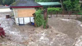 Flash flood here at Brookside Garden Centre in Poynton, Cheshire.