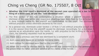 Civil Procedure - Dismissal of Action