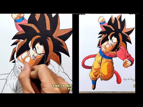 Video Cách vẽ hình Goku Super Saiyan | Dragon Ball Heroes |... - youtube