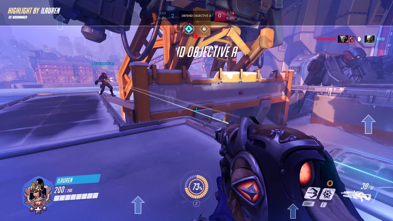 GOLD WIDOW IN GRANDMASTER COMPETITIVE? AN OVERWATCH MONTAGE