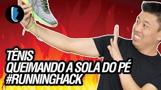 Pé queimação uma no de sinto sensação