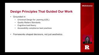 Designing for Scale & Success Developing a Standard Course Shell Template for a Fully Asynchronous