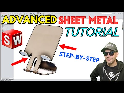 Free SOLIDWORKS SHEET METAL Tutorial for HIGH SCHOOL / COLLEGE Mechanical Engineering STUDENTS