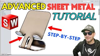 Free SOLIDWORKS SHEET METAL Tutorial for HIGH SCHOOL / COLLEGE Mechanical Engineering STUDENTS