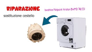 riparazione lavatrice Hotpoint Ariston BWMD 742 EU - YouTube