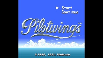 Pilotwings (SNES 60Hz / US) - Attract Mode including all flight demos