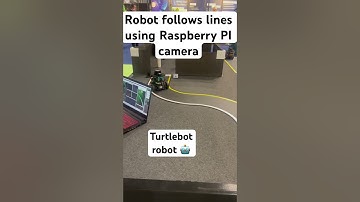 Turtlebot robot follows lines using Raspberry PI camera