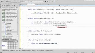 Jon Skeet Creates an IoC Container