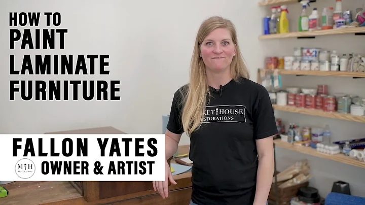 How to Easily Prep and Paint Laminate Furniture.  #TuesdayTipsWithFallon