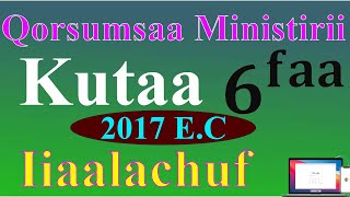 የ2017 E.C የ ኦሮሚያ ክልል የ6ኛ ክፍል ሚኒስትሪ ውጤት ለማየት . 2017 E.C Grade 6 Ministry Result for Oromia |