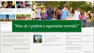 Registration Overrides