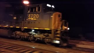 [CSX] 4720 EMD SD70MAC Leads Q141-05 With A Screaming 710 Engine & LOUD K5LA In Fayetteville NC